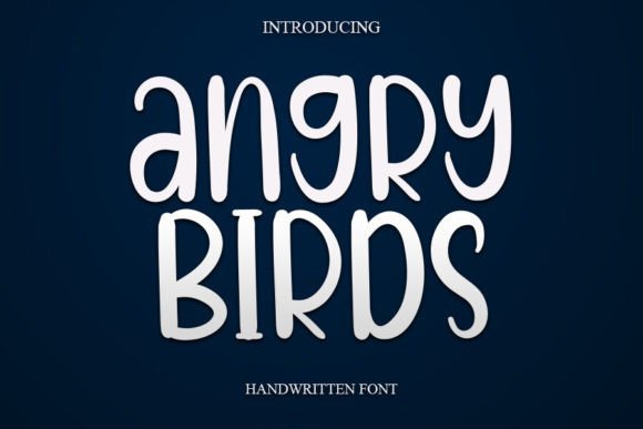 Angry Birds: A Handwritten Typeface for Editorial Elegance