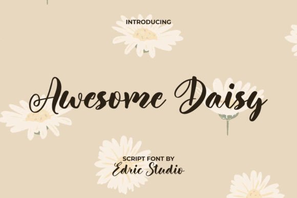 Awesome Daisy: The Script Font That Elevates Campaign Visuals