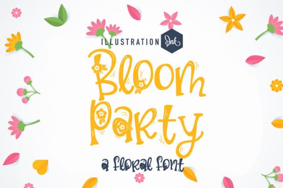 Bloom Party Typeface: A Designer’s Take on Floral Branding