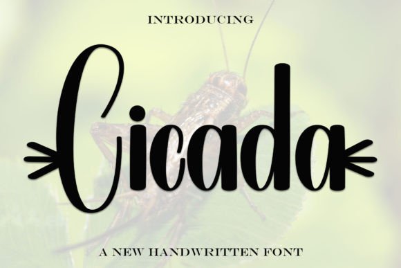 Cicada Handwritten Font: A Timeless Script for Elegant Craft Projects