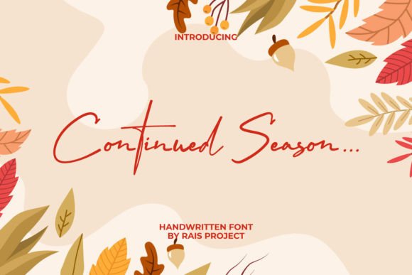 Continued Season: A Modern Script Font for Polished Branding