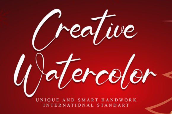 Creative Watercolor: A Script Font for Elegant Web Design
