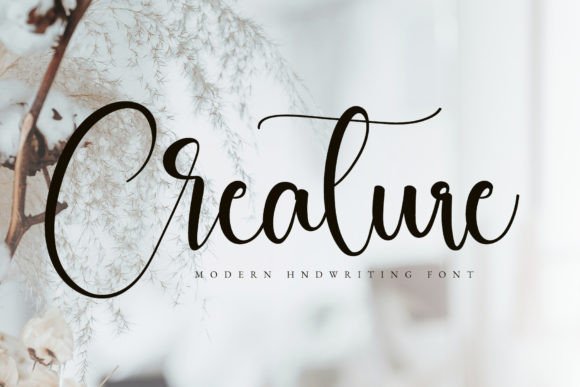 Creature: A Handwritten Typeface for Editorial Design