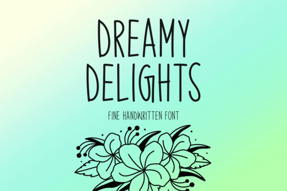 Dreamy Delights: A Handwritten Typeface for Editorial Elegance
