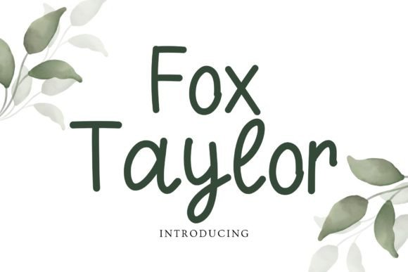 Fox Taylor: A Handwritten Script Font for Authentic Brand Identity