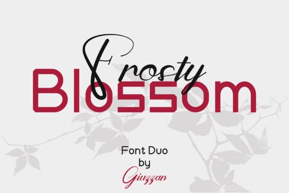 Frosty Blossom Typeface: Elevating Campaign Visuals with Dual-Style Typography