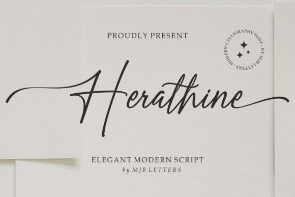 Herathine: A Modern Script Font for Editorial Elegance