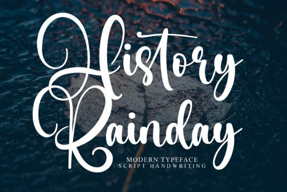 History Rainday: A Festive Script Font for Holiday Editorial Design