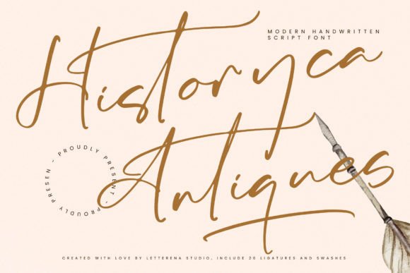 Historyca Antiques: Elevating Web Design with Handwritten Elegance