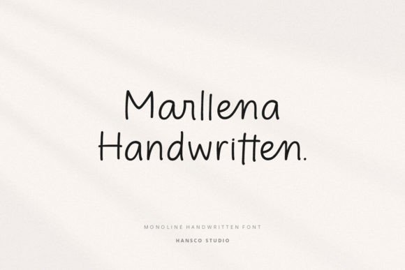 Marllena: A Modern Handwritten Font for Authentic Branding