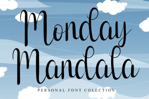 Monday Mandala: A Handwritten Typeface for Editorial Design