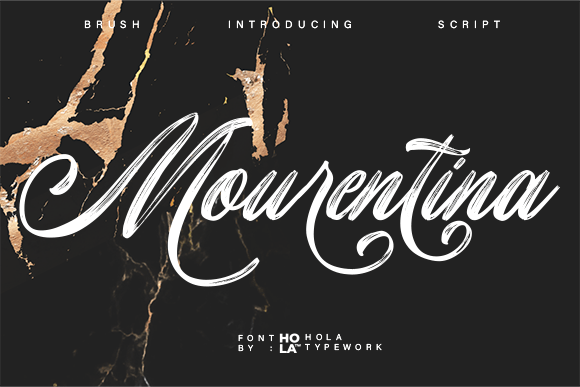 Mourentina: The Brush Script Font That Elevates Small Business Branding