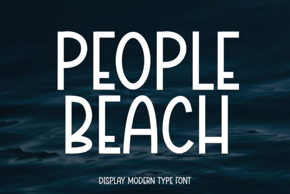 People Beach: The Handwritten Display Font for Scroll-Stopping Social Graphics