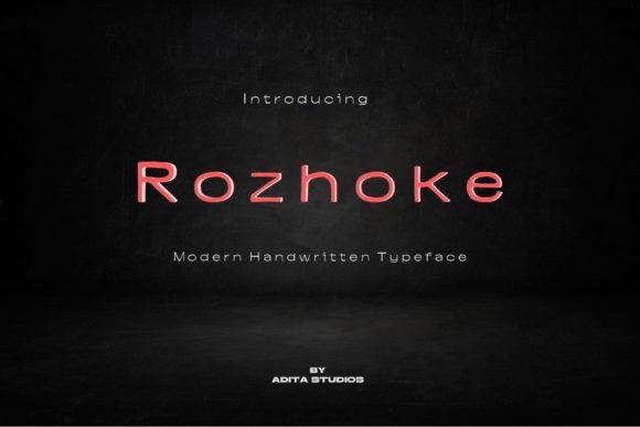 Rozhoke: A Handwritten Typeface for Modern Web Design