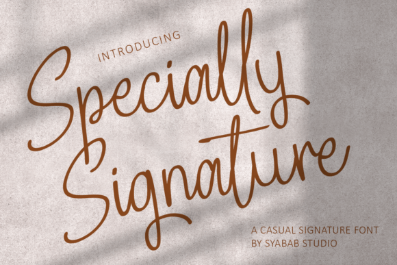 Specially Signature: A Designer’s Take on This Script Amp Typeface