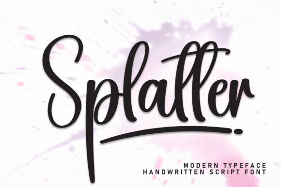 Splatter: A Handwritten Font for Elegant Brand Identity