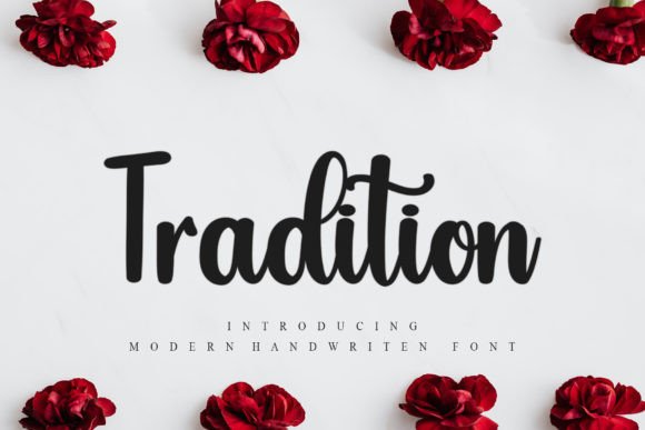 Tradition Typeface: Elevating Editorial Design with Handwritten Elegance
