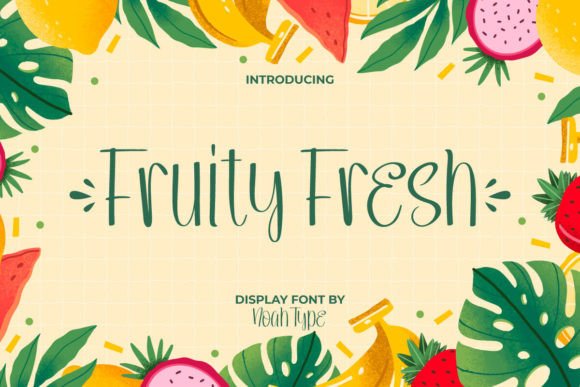 Upgrade Your Brand Identity With Fruity Fresh Typeface
