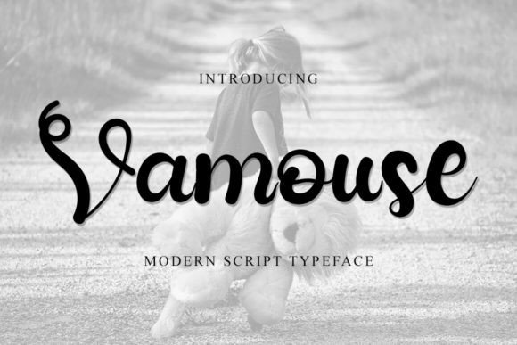 Vamouse: A Refined Script Font for Editorial Design
