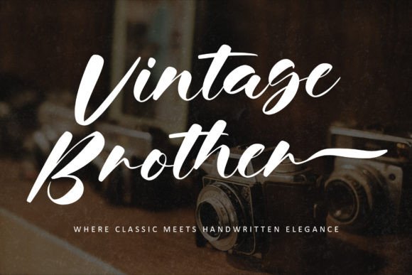 Vintage Brother: A Handwritten Typeface for Editorial Charm
