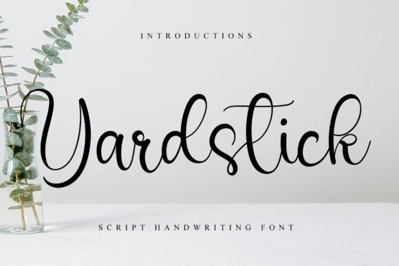 Yardstick: A Graceful Script Font for Editorial Design